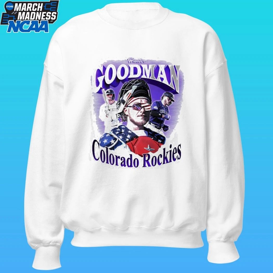 Hunter Goodman Colorado Rockies Baseball Giveaway 2026 Shirt