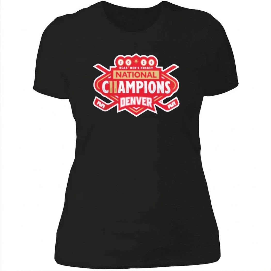 Denver Pioneers 2026 NCAA Frozen Four Men’s Ice Hockey National Champions Logo T-Shirt