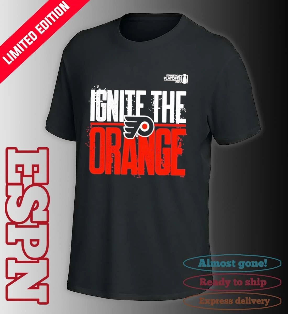 Philadelphia Flyers Ignite The Orange 2026 NHL Playoffs Slogan T-Shirt