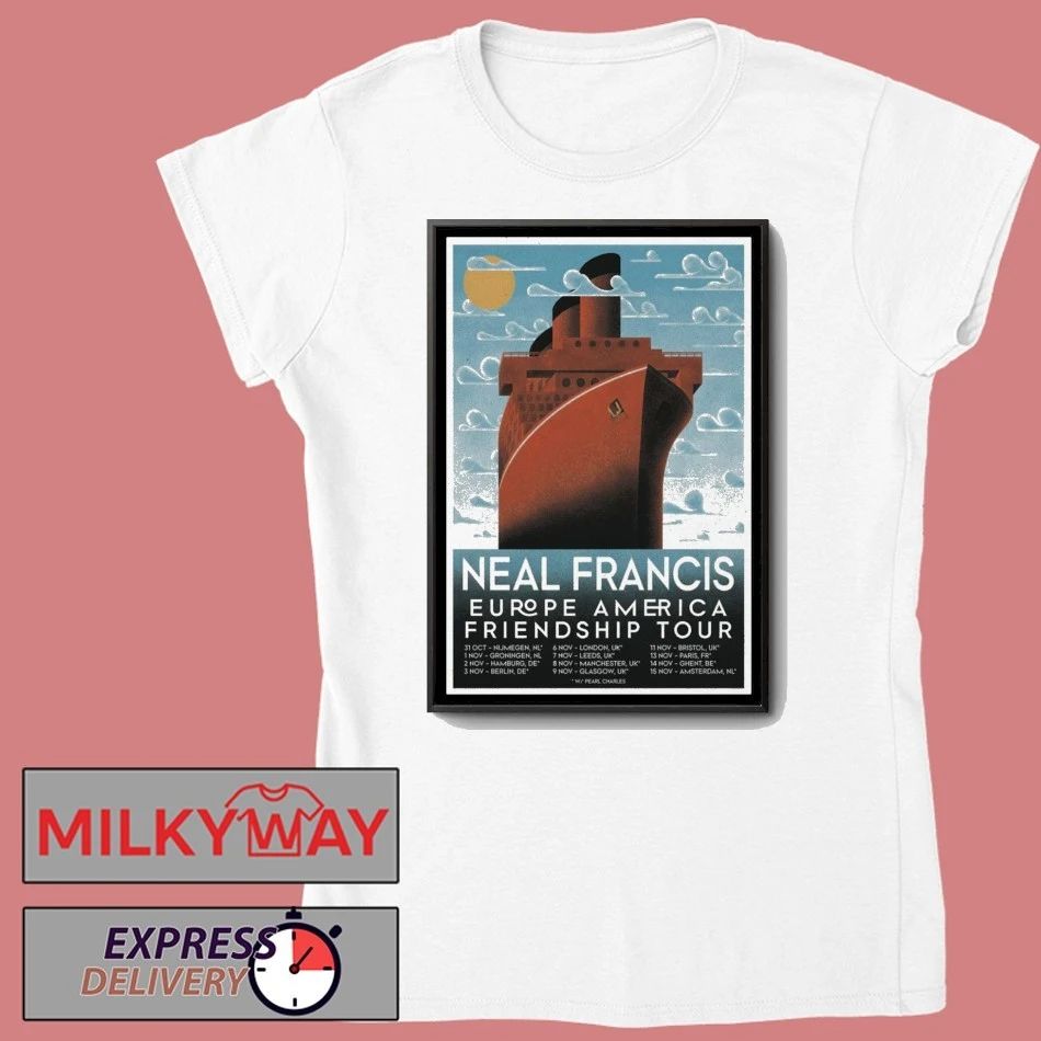Neal Francis Europe America Friendship Tour 2025 Poster shirt