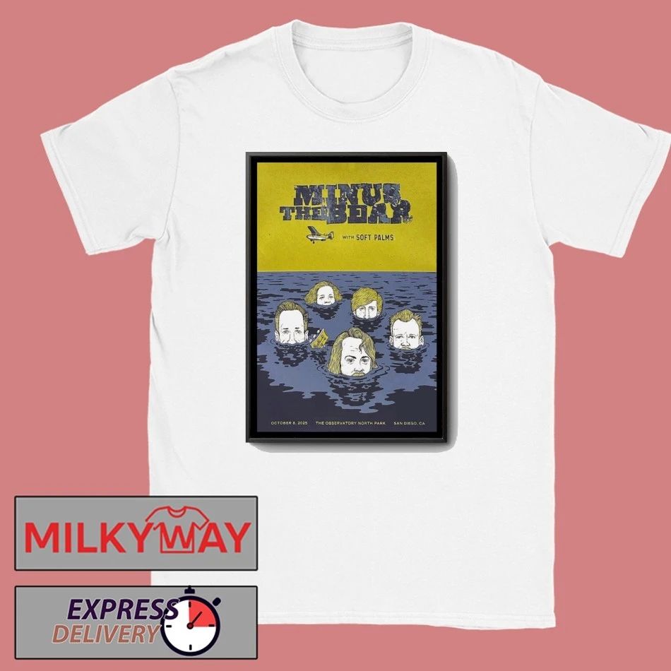 Minus The Bear Oct 8 2025 Observatory North Park San Diego Poster shirt
