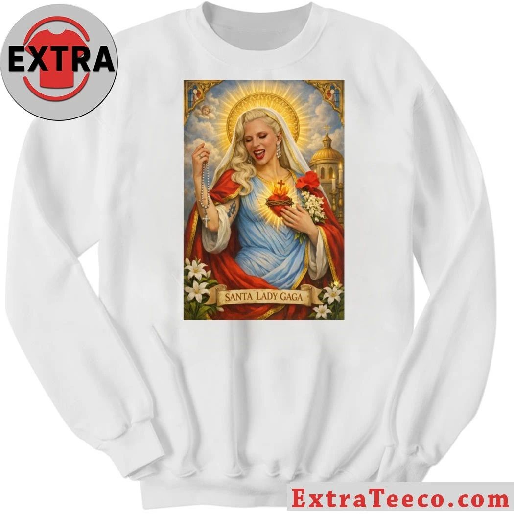 Santa Lady Gaga 2026 Tee Shirt