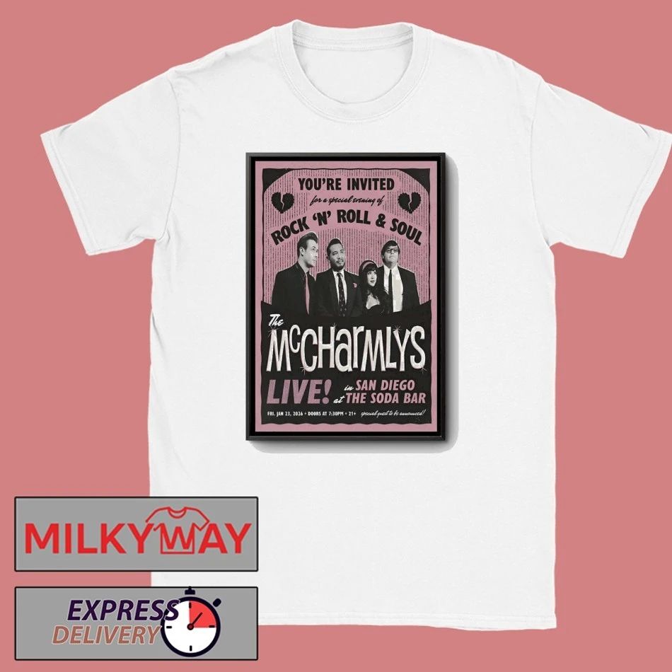 The McCharmlys 1.23.2026 San Diego CA Poster shirt