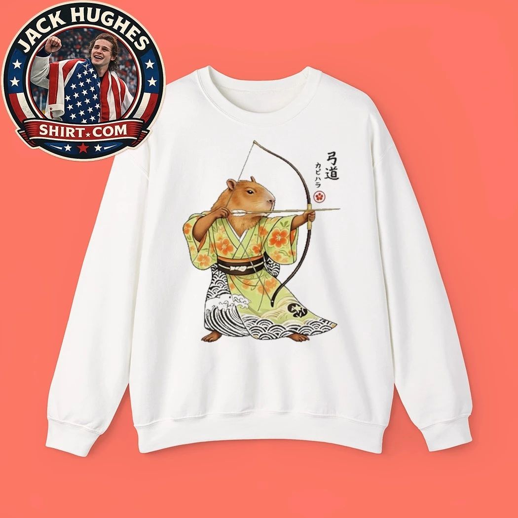 Capybara Archery Samurai Kyudo Japanese Shirt