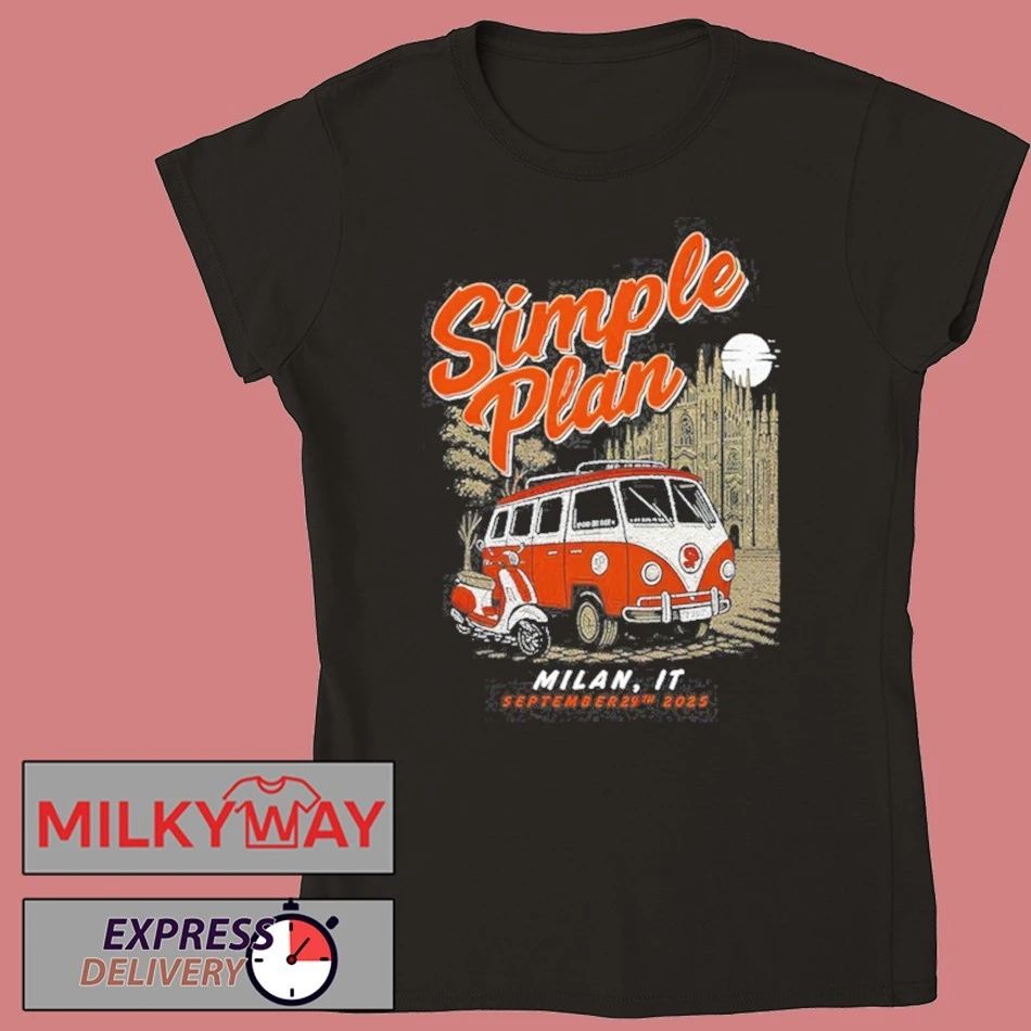 Simple Plan Show Milan Italy Sep 29 2025 Event Shirt