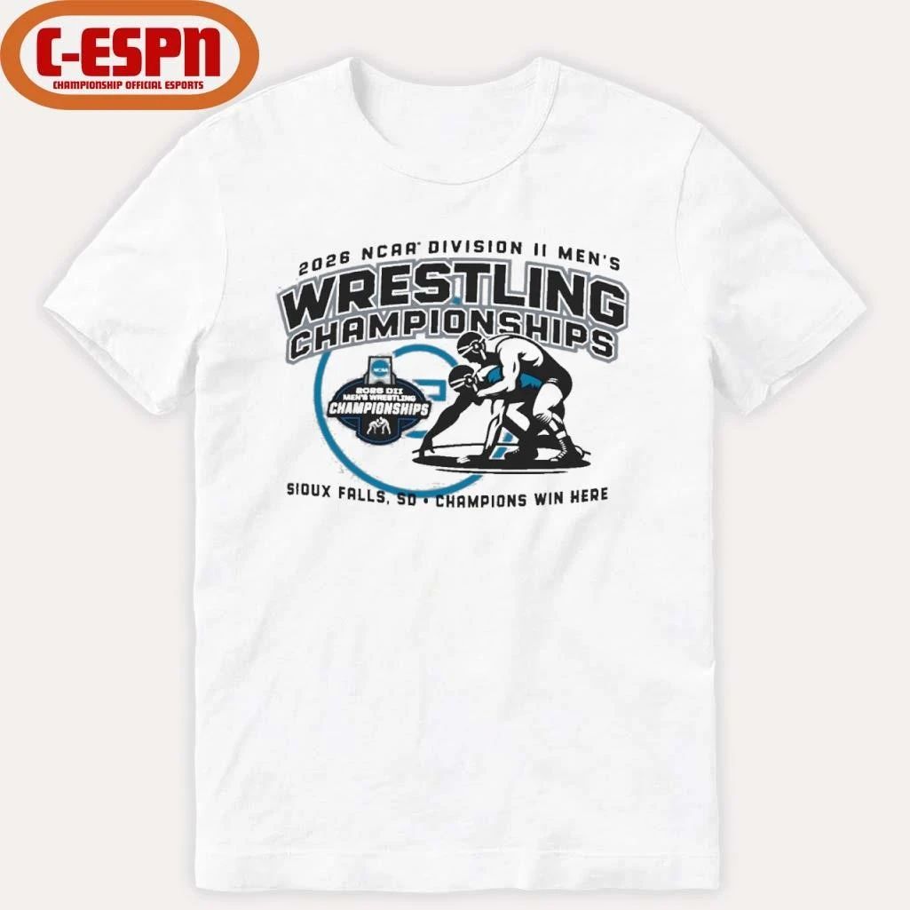 Champions Win Here 2026 NCAA DII Men’s Wrestling Championships T-Shirt