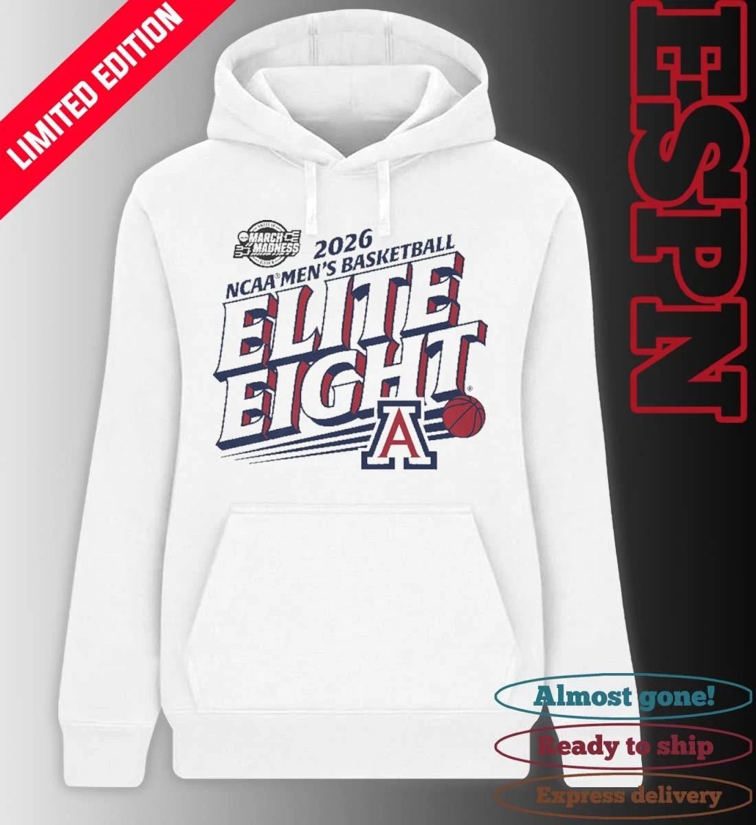 Elite Eight 2026 Arizona Men’s Basketball Shirt
