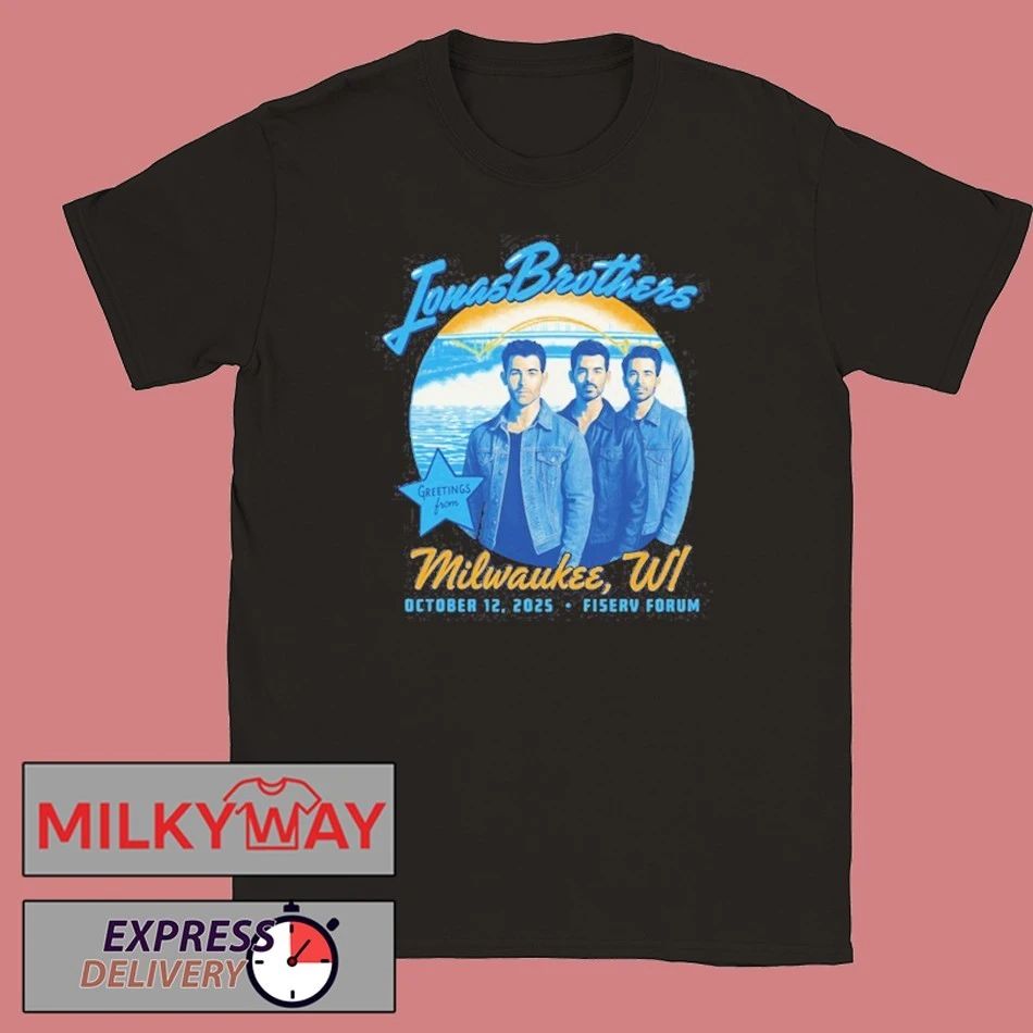 Milwaukee, WI Jonas Brothers Oct 12 2025 Fiserv Forum Shirt