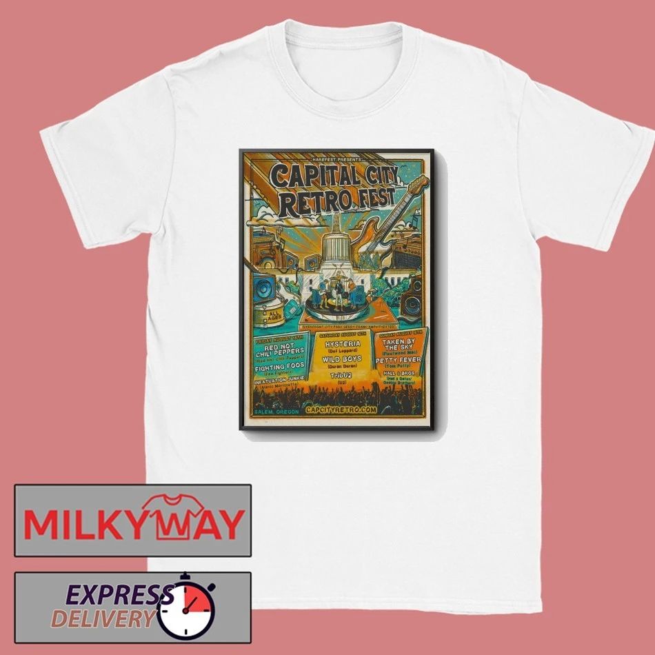 Capital City Retro Fest Salem OR 8 14-8 16 2026 Poster shirt