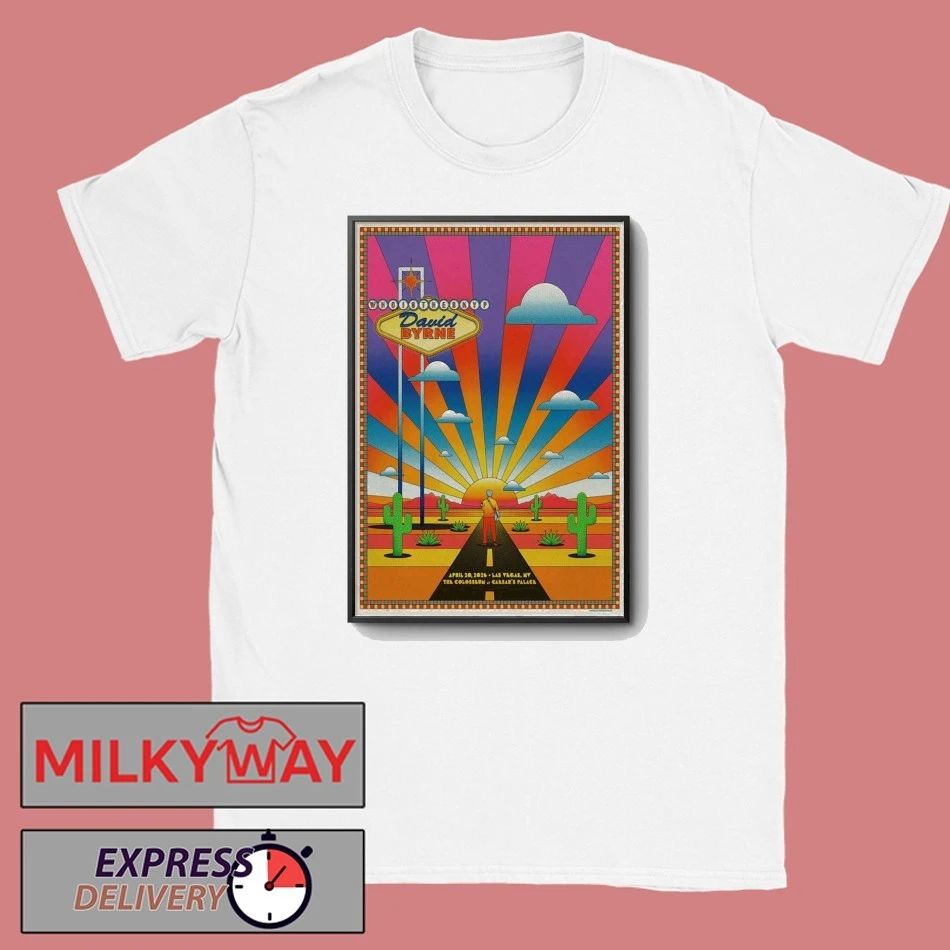 Apr 20 2026 David Byrne Poster Vegas TOUR shirt