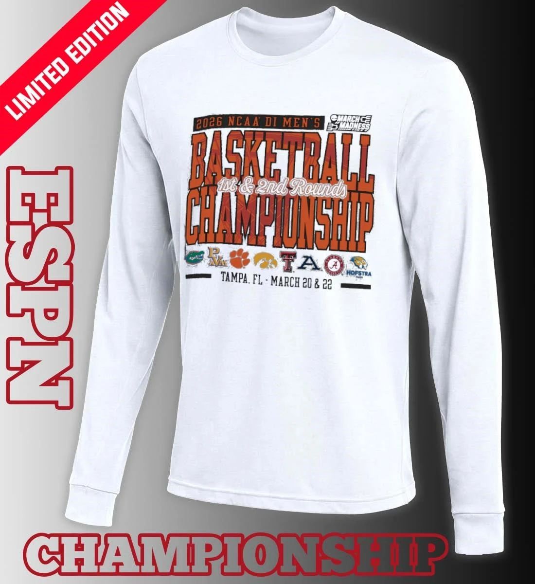 Tampa, FL 2026 NCAA DI Men’s Basketball Championship – March 20 & 22 T-Shirt