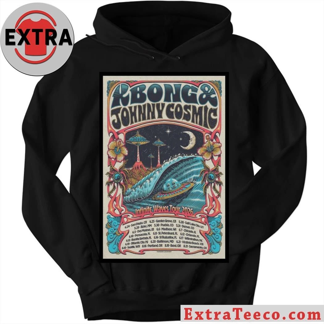 KBong And And Johnny Cosmic Infinite Waves Tour 2026 Poster Shirt
