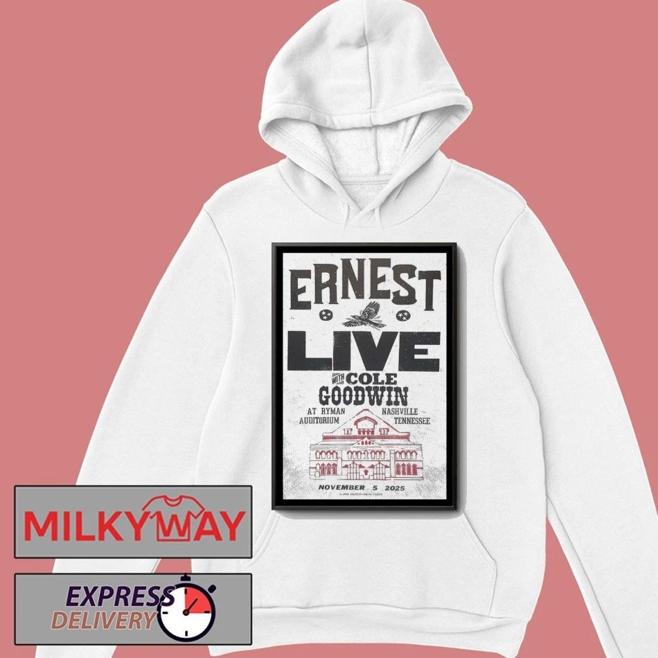 Ernest Nov 5 2025 Ryman Auditorium Nashville, TN Poster shirt