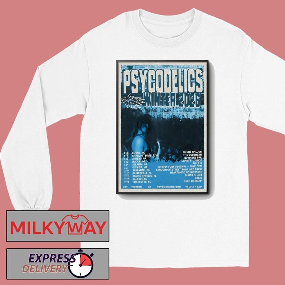 The Psycodelics Winter Tour 2026 Poster shirt