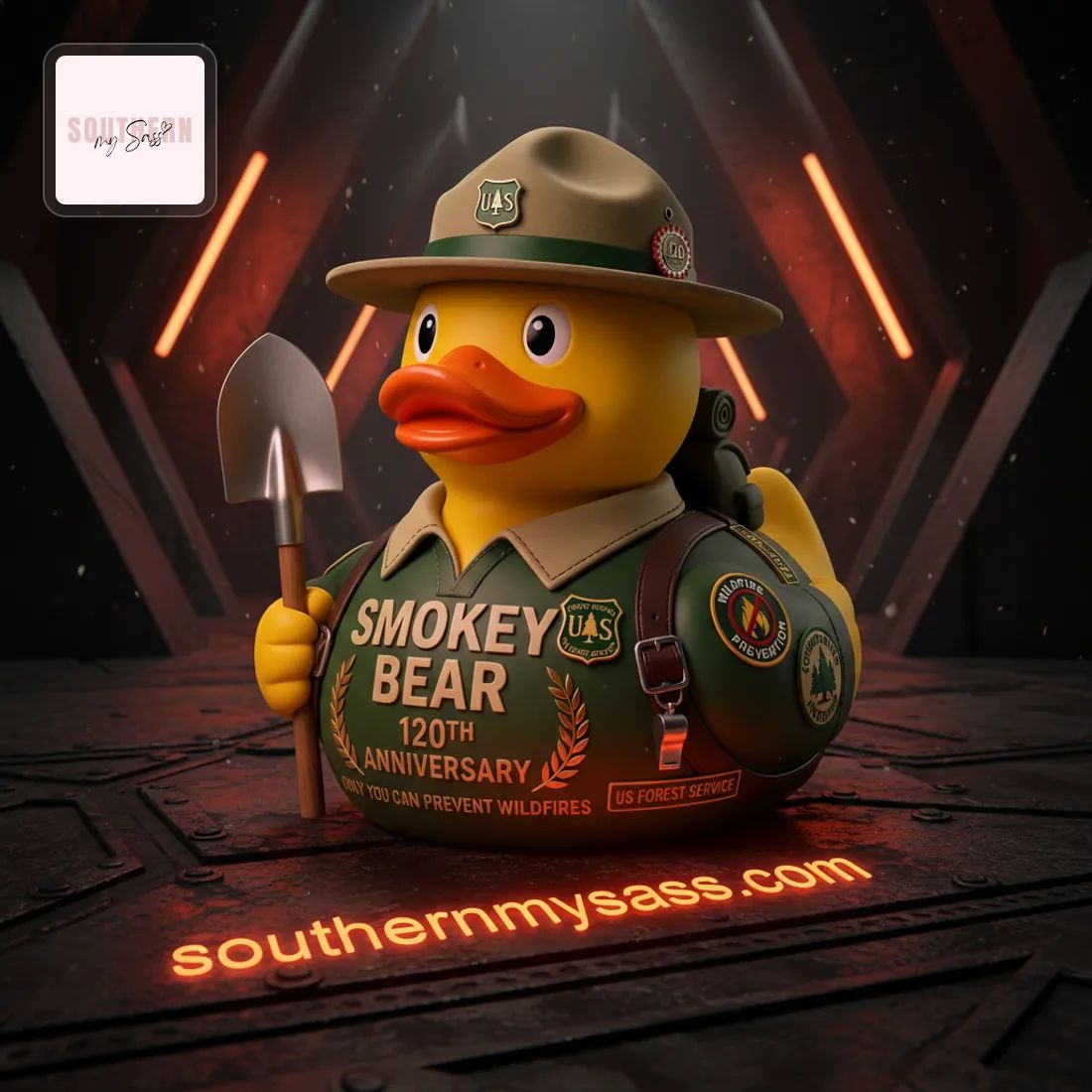 Smokey Bear 120th Anniversary US Forest Service Commemorative Rubber Duck