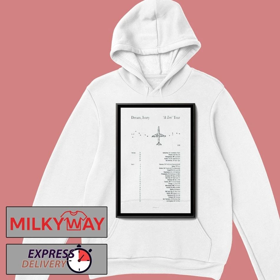 Dream Ivory At Zero Tour 2026 Poster shirt