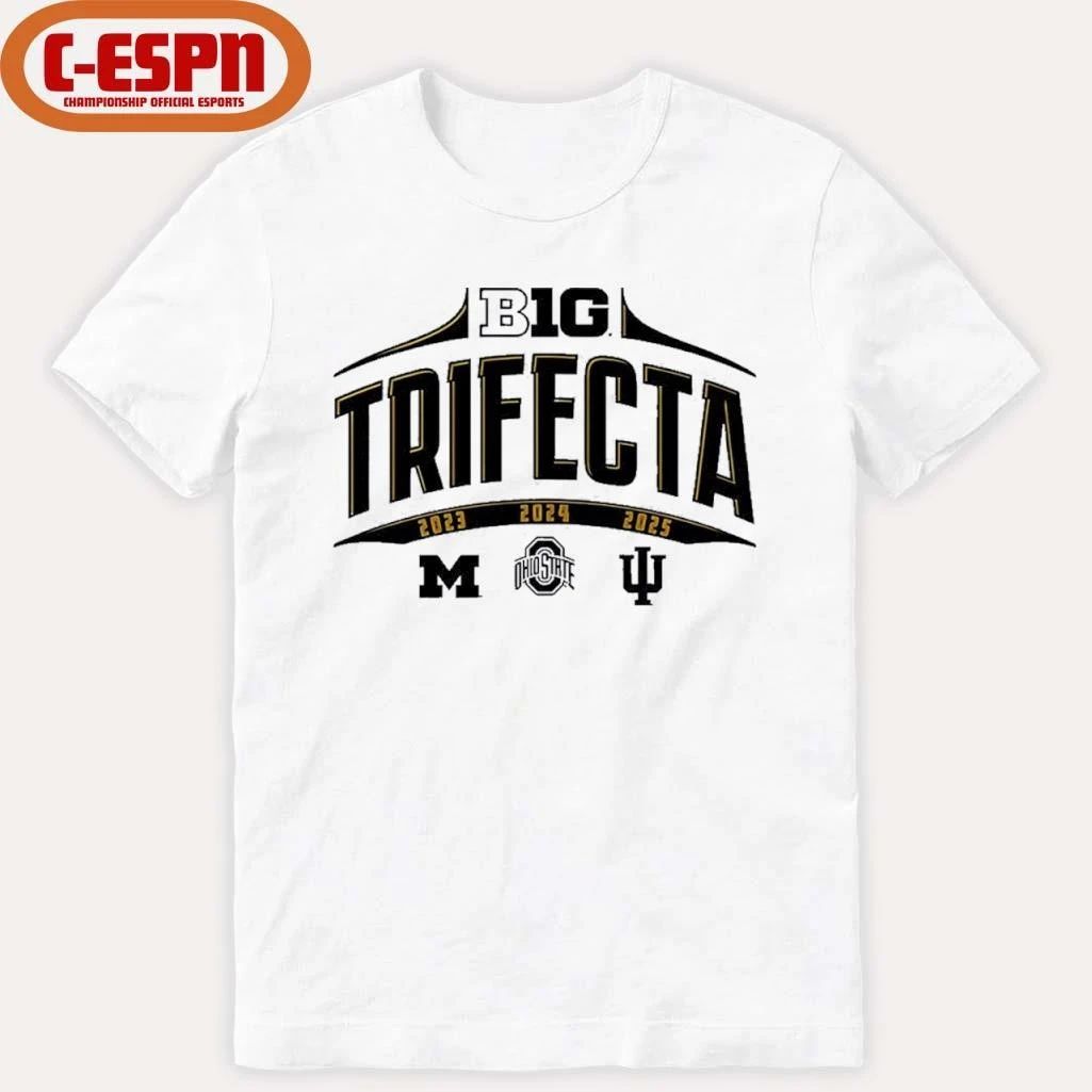 Ohio State, Michigan And Indiana Big Ten Trifecta Shirt