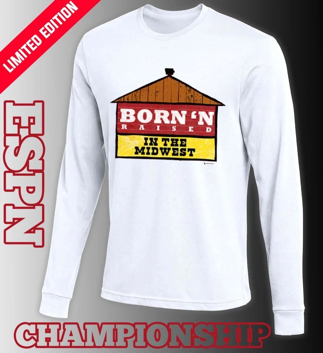 Nebraska Cornhuskers Born’n Raised in the Midwest Shirt