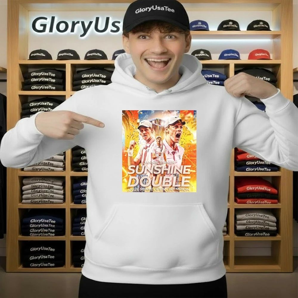Congrats Jannik Sinner 2026 Miami Open Champion Double Sunshine Archive T-Shirt