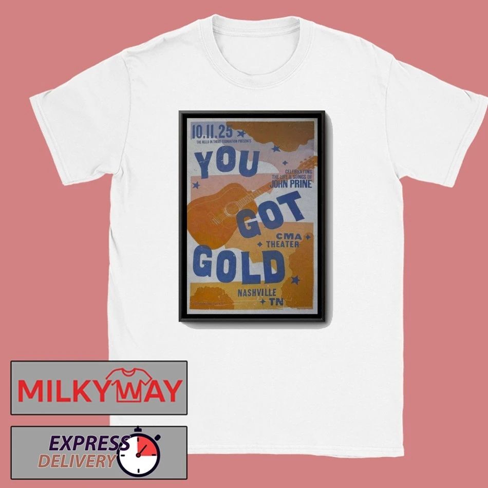 John Prine Fall Tour 2025 CMA Theater Nashville TN Poster shirt