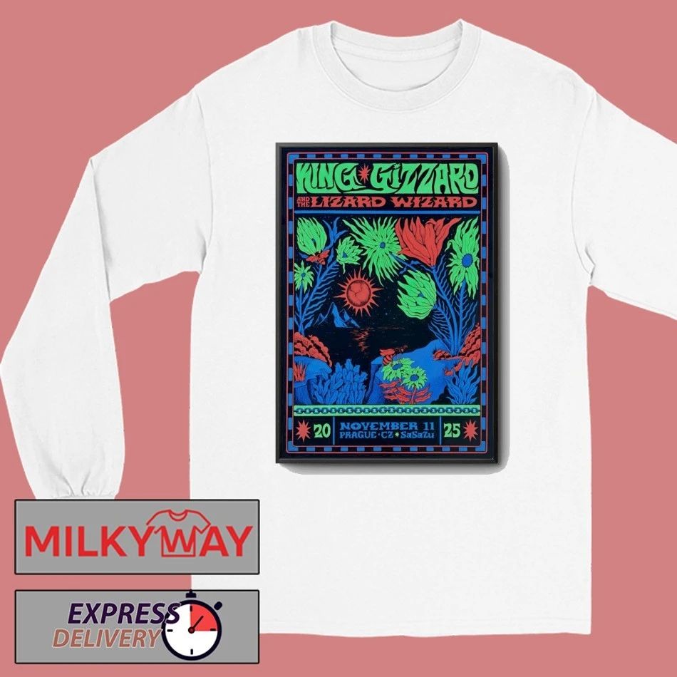 King Gizzard And The Lizard Wizard In Prague CZ On Nov 11 2025 Poster shirt