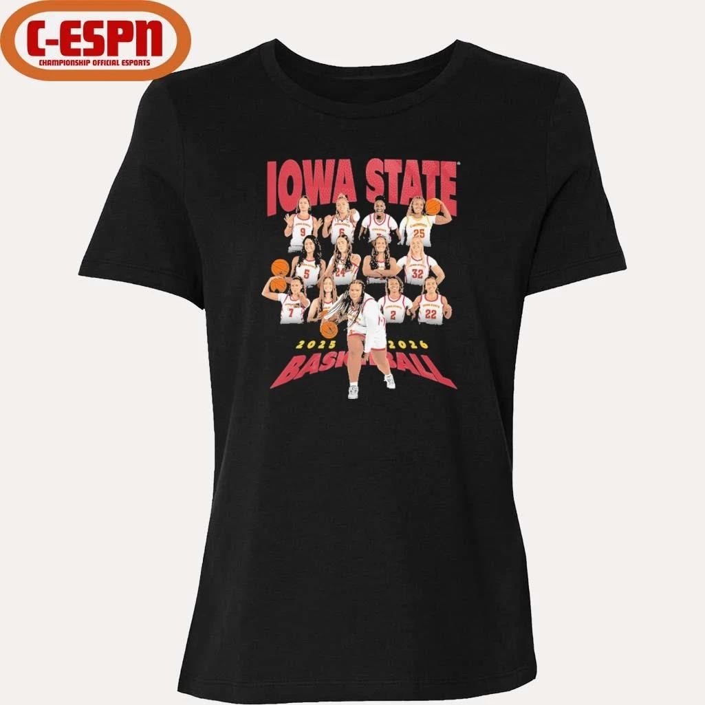 2025-2026 Iowa State Women’s Basketball Team Shirt