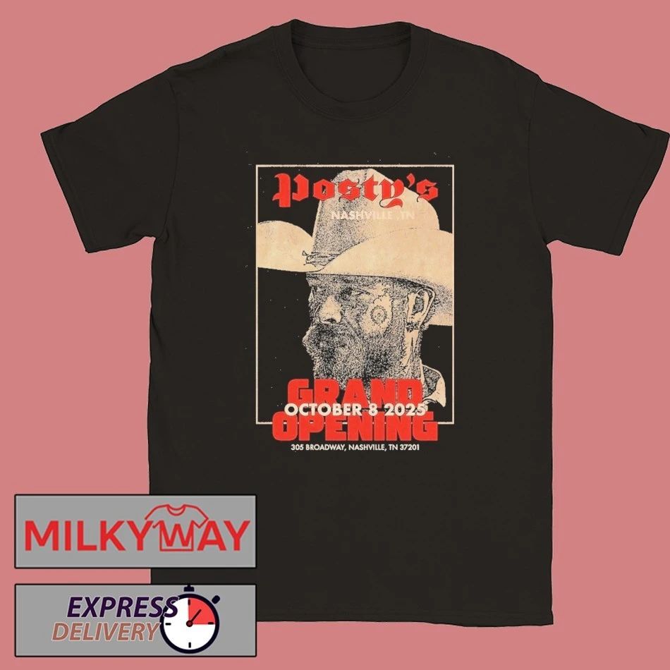 10.08.2025 Nashville, Tennessee Post Malone Posty’s Bar Poster shirt