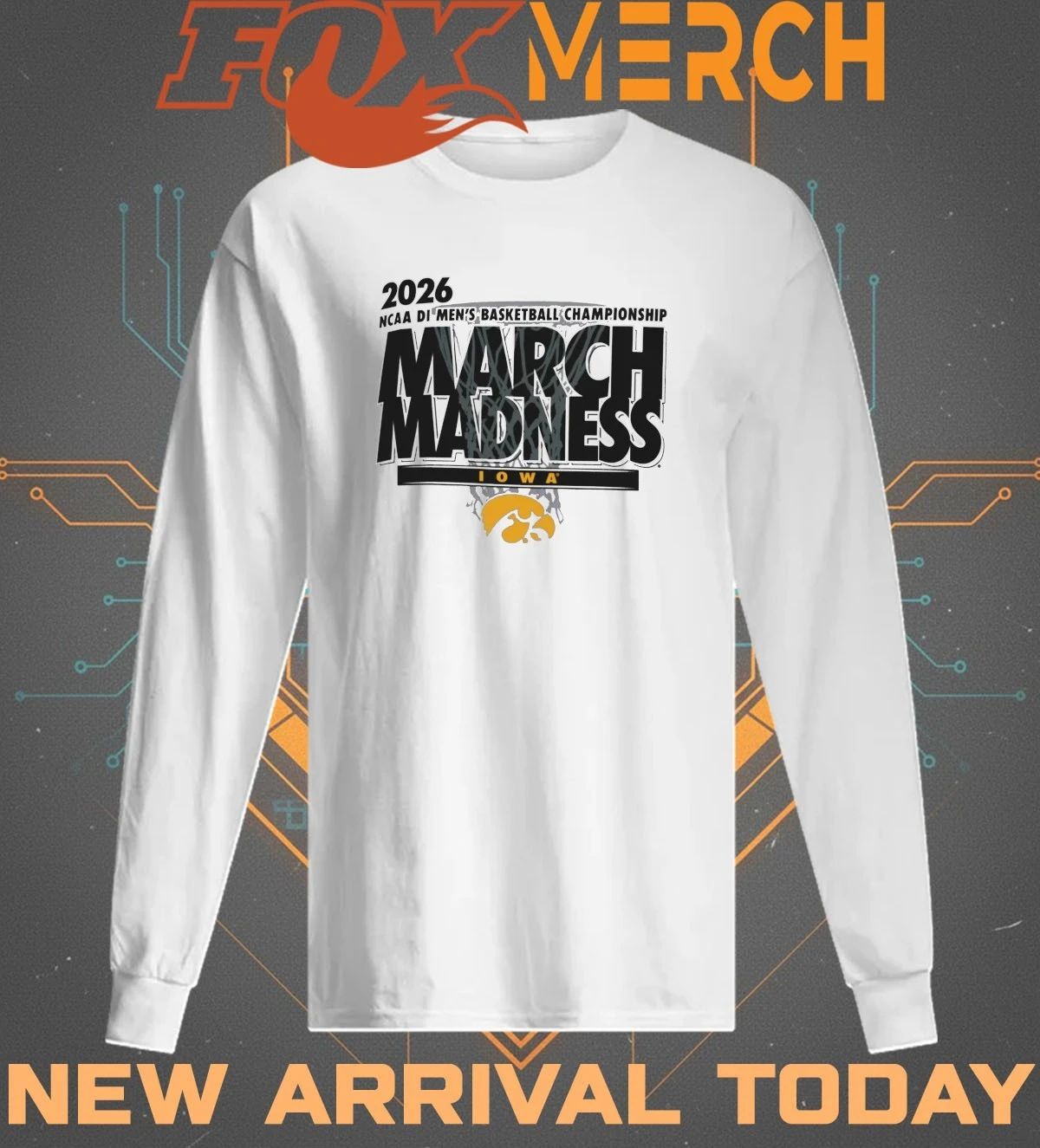 Iowa Hawkeyes 2026 NCAA DI Men’s Basketball Championship March Madness t-shirt