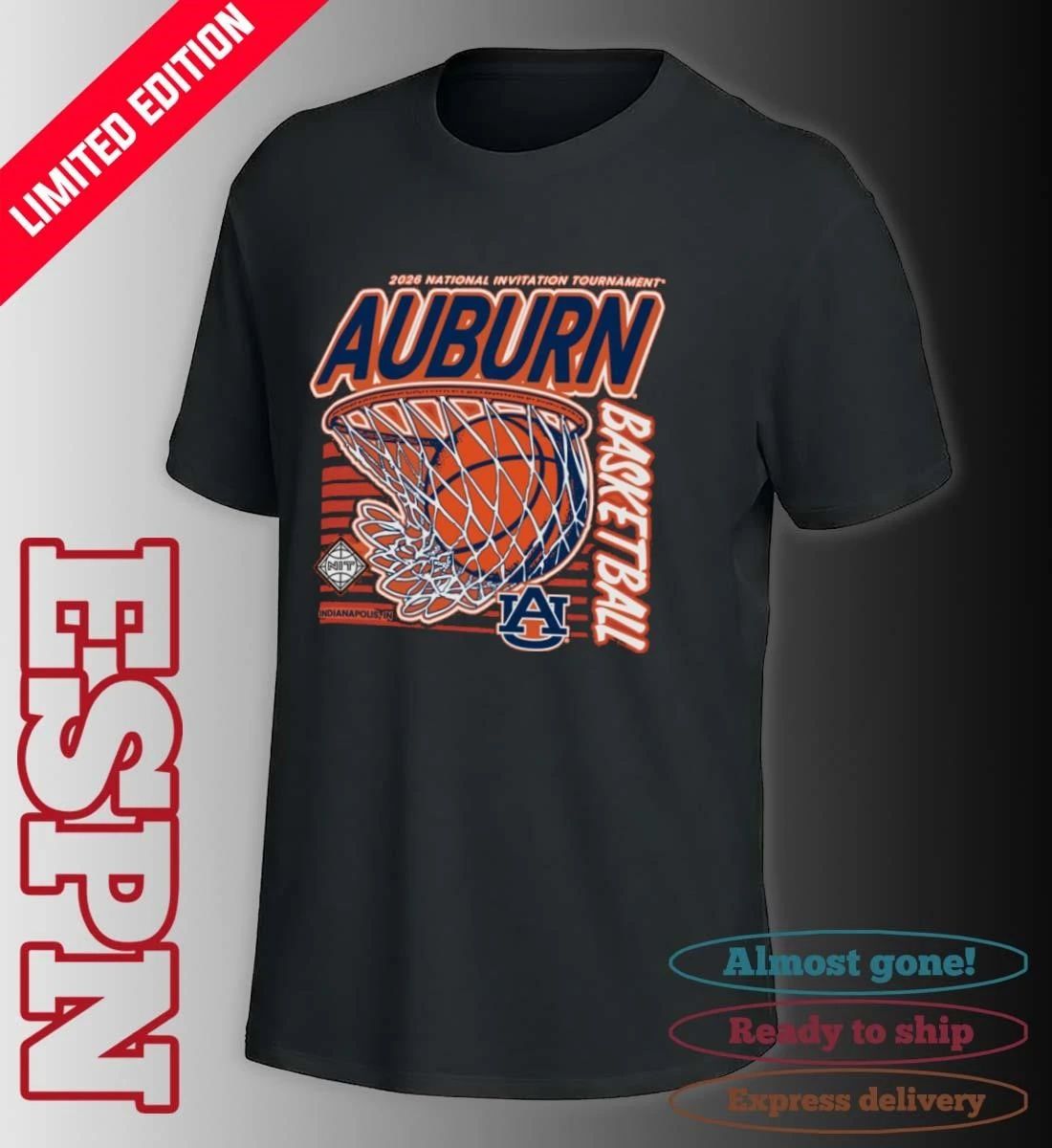 Auburn Tigers 2026 Division I Men’s Basketball Postseason NIT Shirt