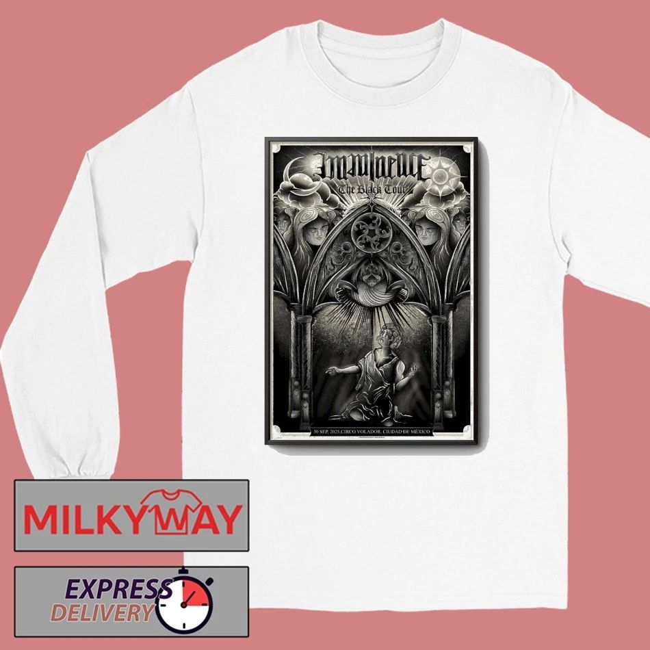 Imminence Mexico Sept 30 2025 The Black Tour Poster shirt