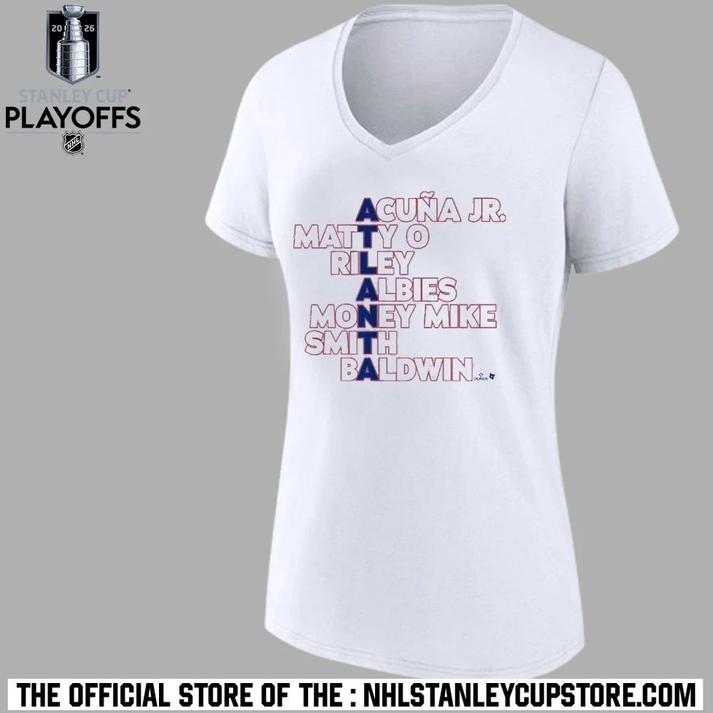 Atlanta Names Acuna Jr Matty O Riley Albies Money Mike Smith Baldwin shirt
