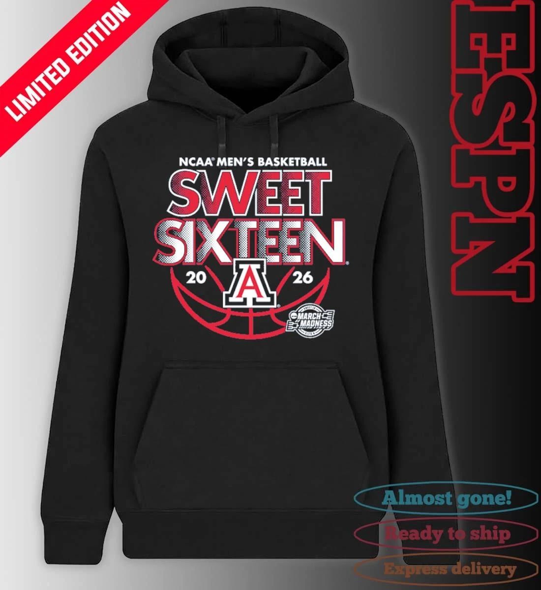 Sweet Sixteen 2026 Arizona Men’s Basketball Shirt