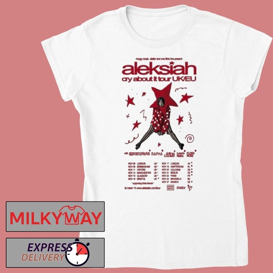 Officials Aleksiah Cry About It Uk Eu Tour 2025 Dates Shirt