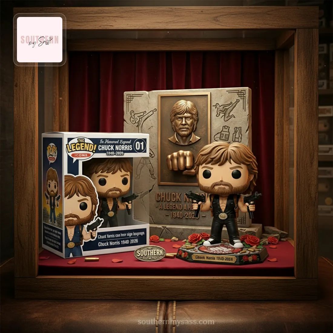 Chuck Norris The Legend 1940-2026 Commemorative Pop Figure Doll