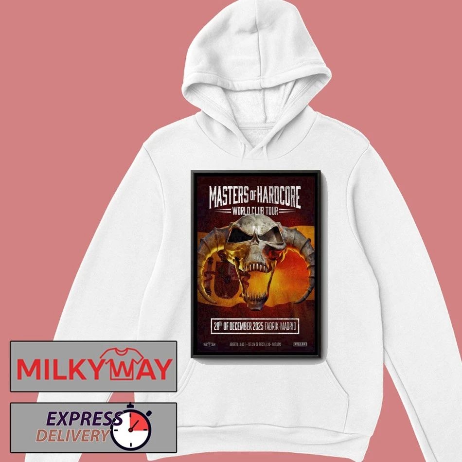 Masters Of Hardcore Dec 20 2025 Fabrik Madrid Poster shirt