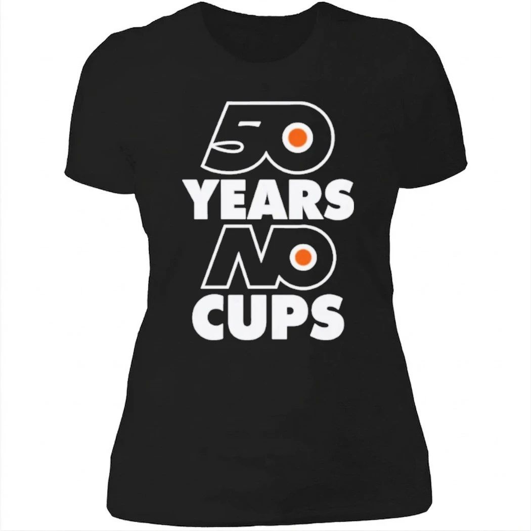 Philadelphia Flyers 50 Years No Cups Shirt
