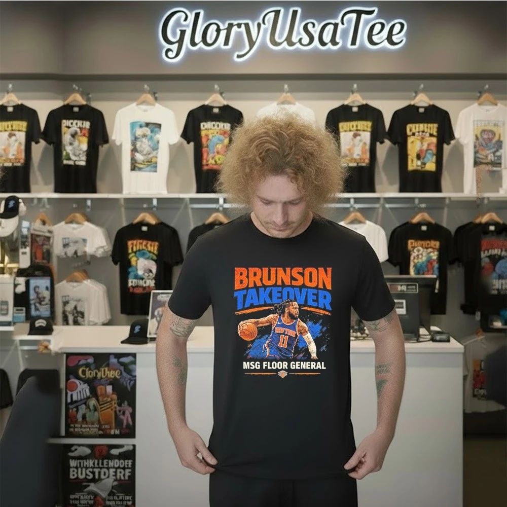 Jalen Brunson Takeover Knicks MSG Floor General Vintage Shirt
