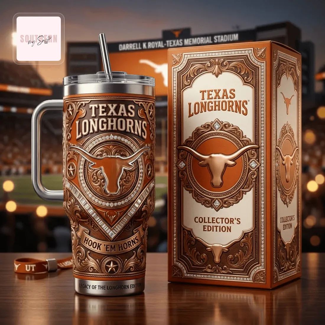 Texas Longhorns Collector’s Edition 40oz Tumbler With Handle