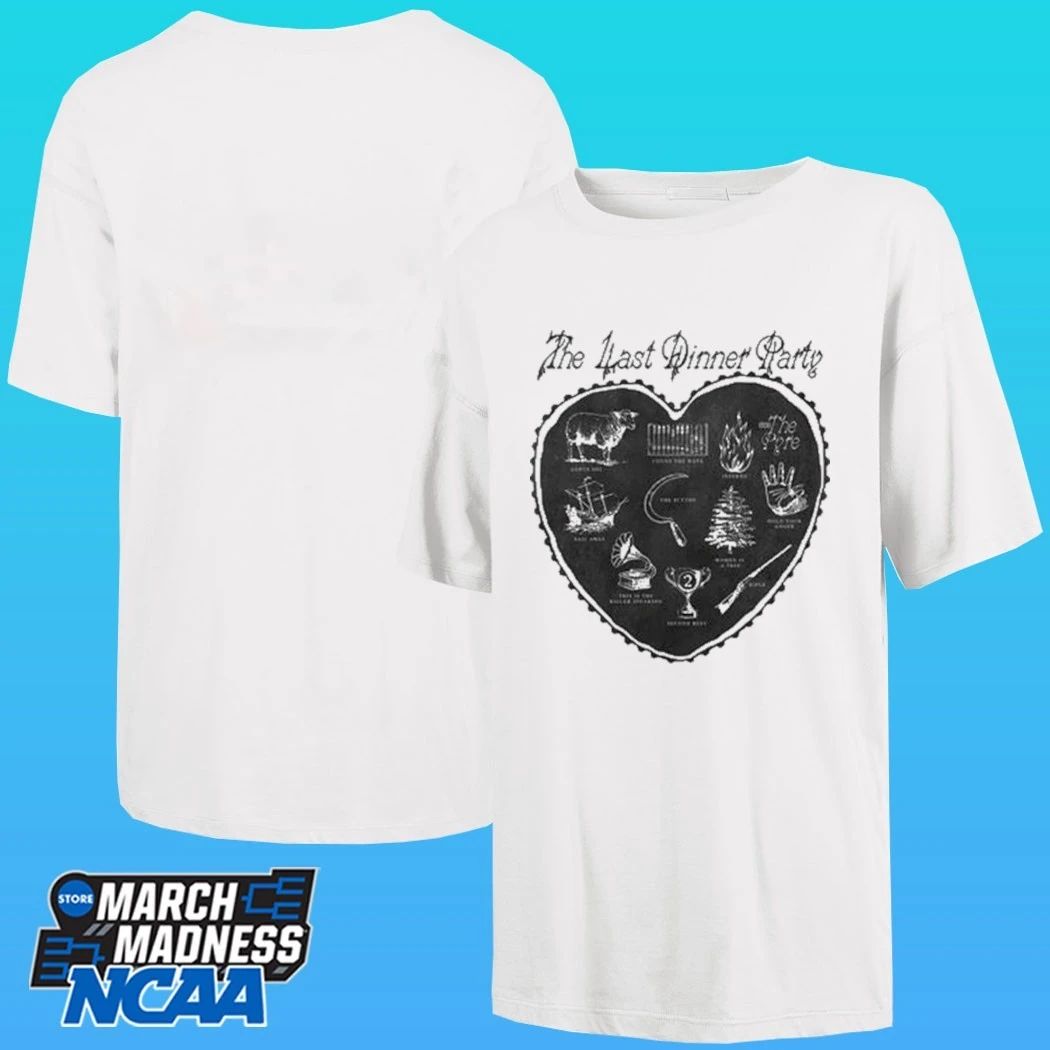 The Last Dinner Party Off White Heart Shirt