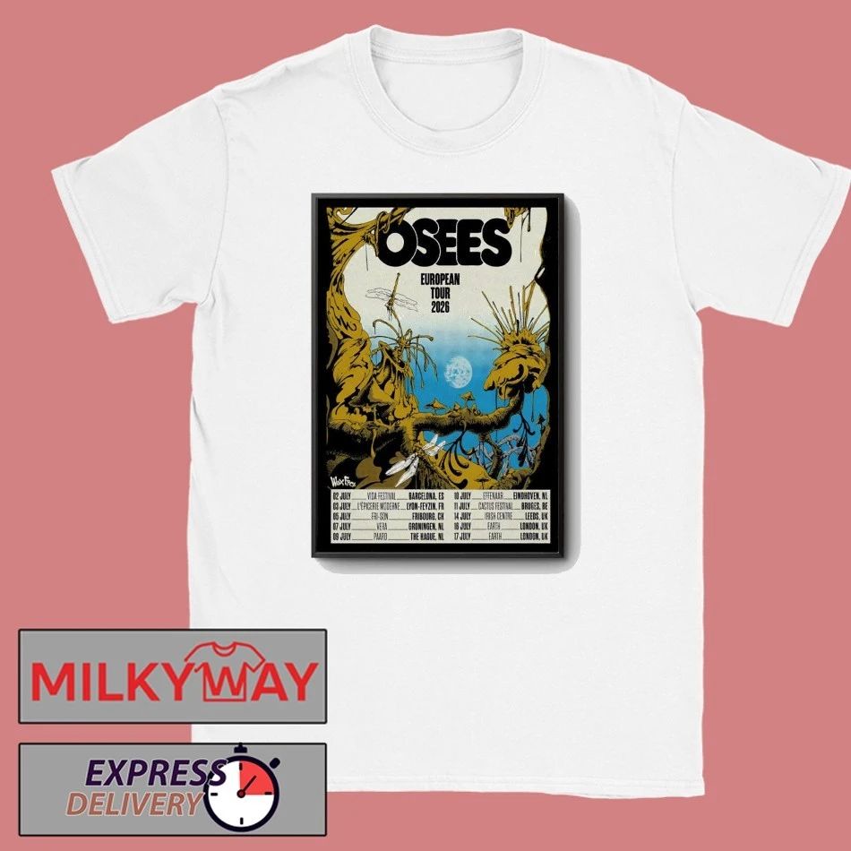 Osees European 2026 Tour Poster shirt