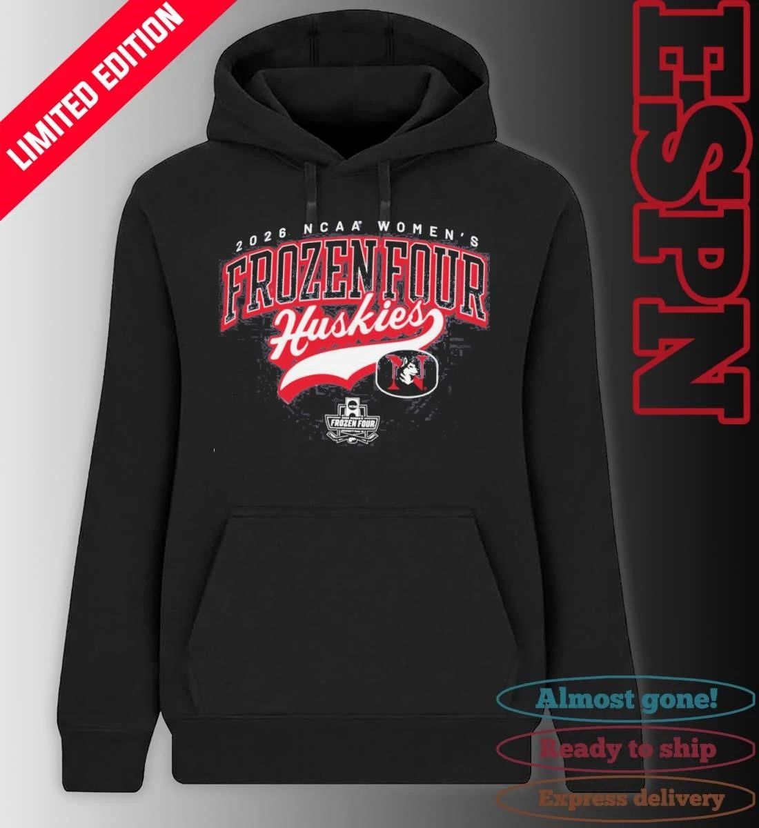 Northeastern Huskies 2026 NCAA Women’s Ice Hockey Frozen Four Shirt