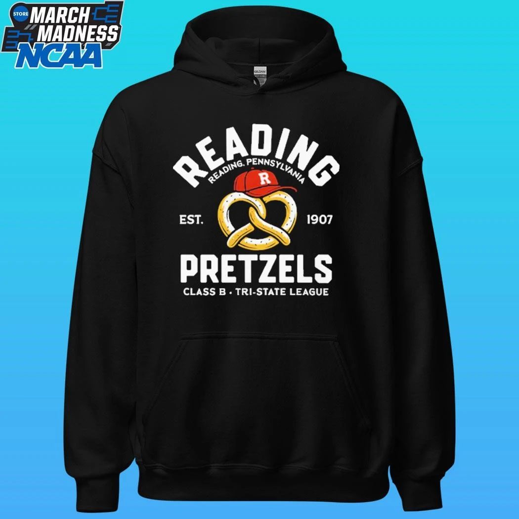 Reading Pretzels Reading Pennsylvania Class B Tri State League Baseball Est 1907 Shirt