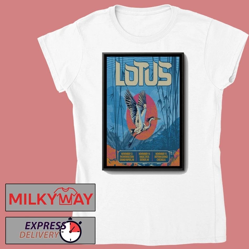 Lotus Fall Tour 2025 Michigan & Chicago Poster shirt