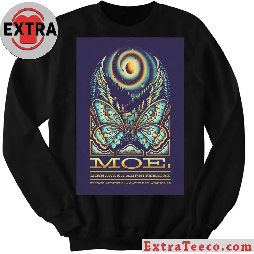 Moe. August 21-22 2026, Bellvue CO Poster Shirt