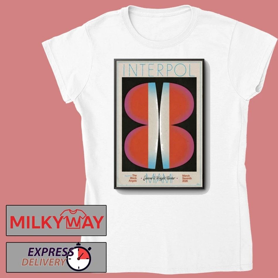 Interpol In Miami FL On Mar 7 2026 Poster shirt
