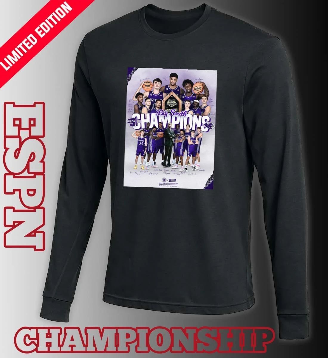 High Point Men’s Basketball Big South Conference Champions Poster Shirt