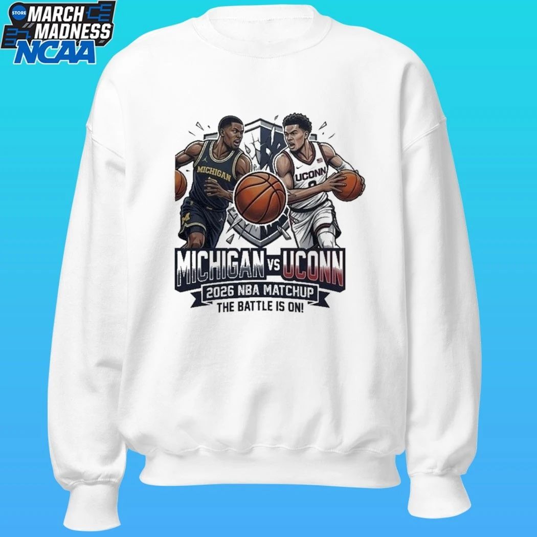 Michigan Vs Uconn 2026 NBA Matchup The Battle Is On Shirt