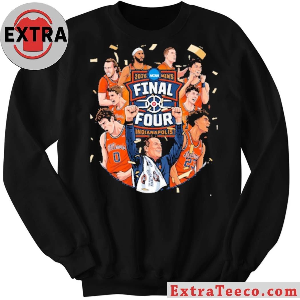 Illini Final Team 2026 Men’s Final Four Indianapolis Graphic T-Shirt