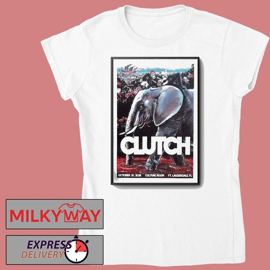 Clutch Oct 30 2025 Fort Lauderdale FL Poster shirt