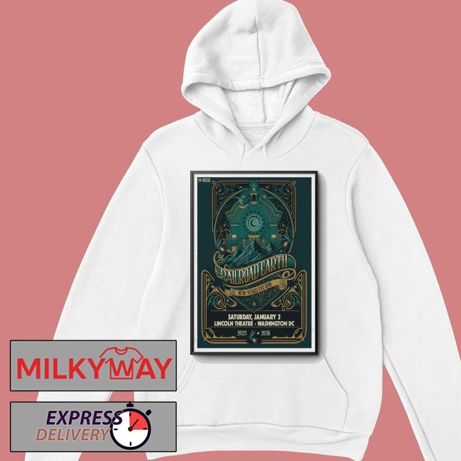Railroad Earth Jan 3 2026 Poster Washington, DC shirt